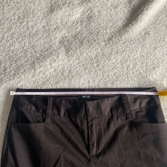 JACOB Brown Stripped Dress Pants - Picture 3 of 5
